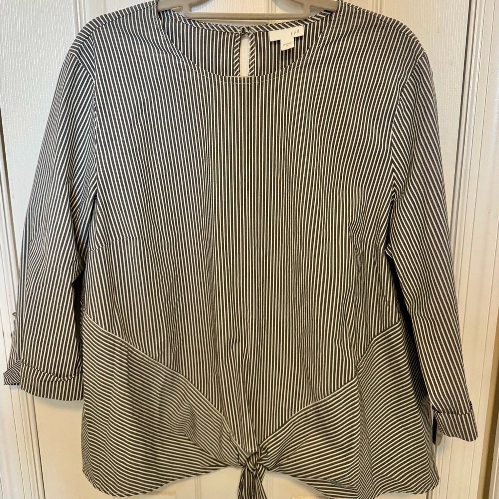 J. Jill Monochrome Striped Top
